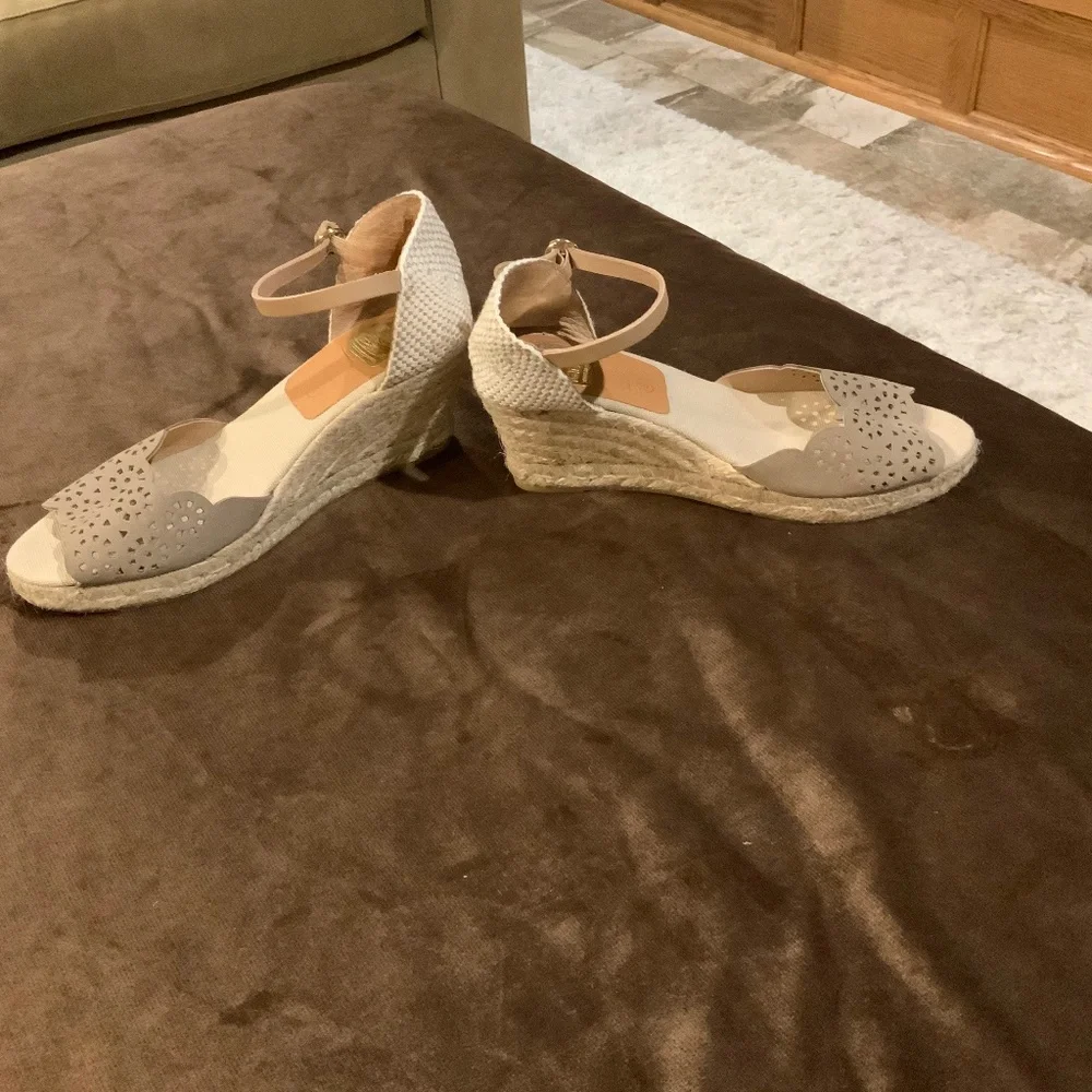 Kana Espadrille Platform Tan 8 Coastal Cottagecore Preppy Classic Coquette